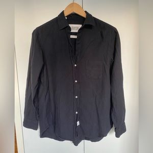 Grayson Flannel black button down shirt classic  small